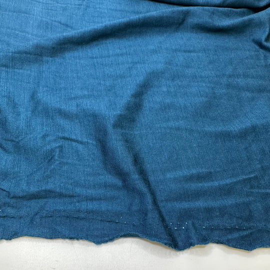 Besties Forever - Jersey Merino Wool Knit - Dark Teal - Bundles - True Deadstock fabric Fabric by private - Sustainable Textile | FABCYCLE
