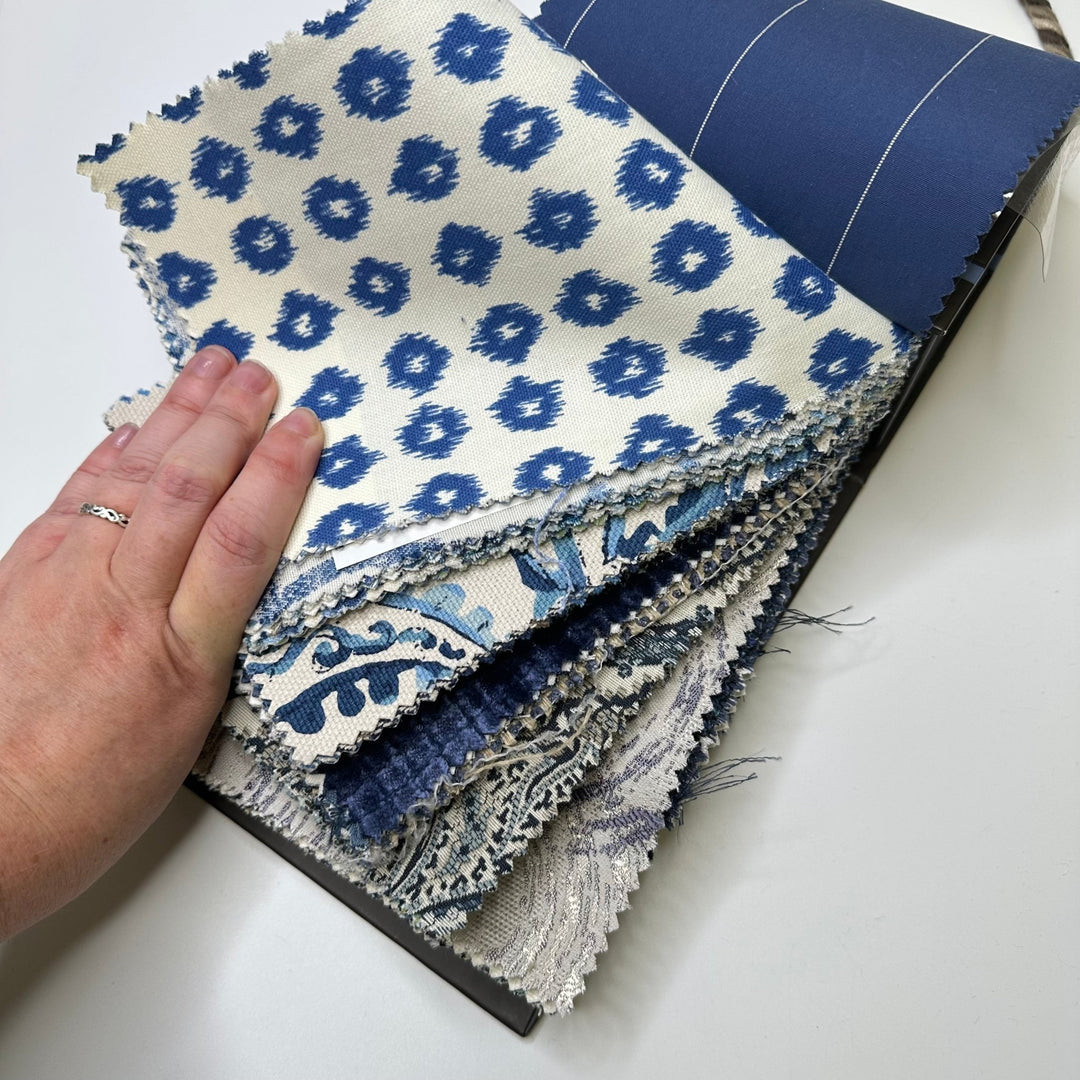 Big Blue - Home Décor Sample Books - Lg Rectangle - True Deadstock fabric Fabric by private - Sustainable Textile | FABCYCLE