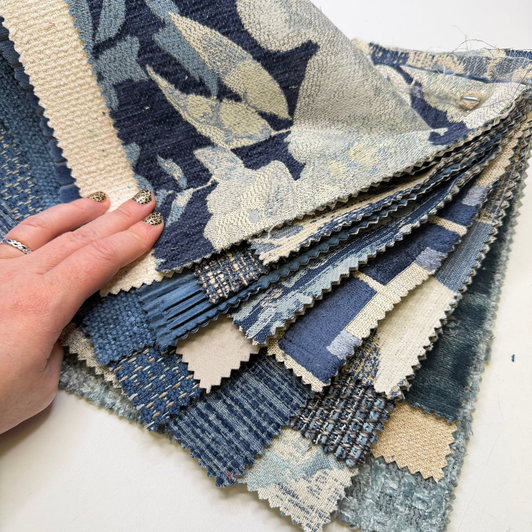 Big Blue - Home Décor Sample Books - Small Square - True Deadstock fabric Fabric by private - Sustainable Textile | FABCYCLE