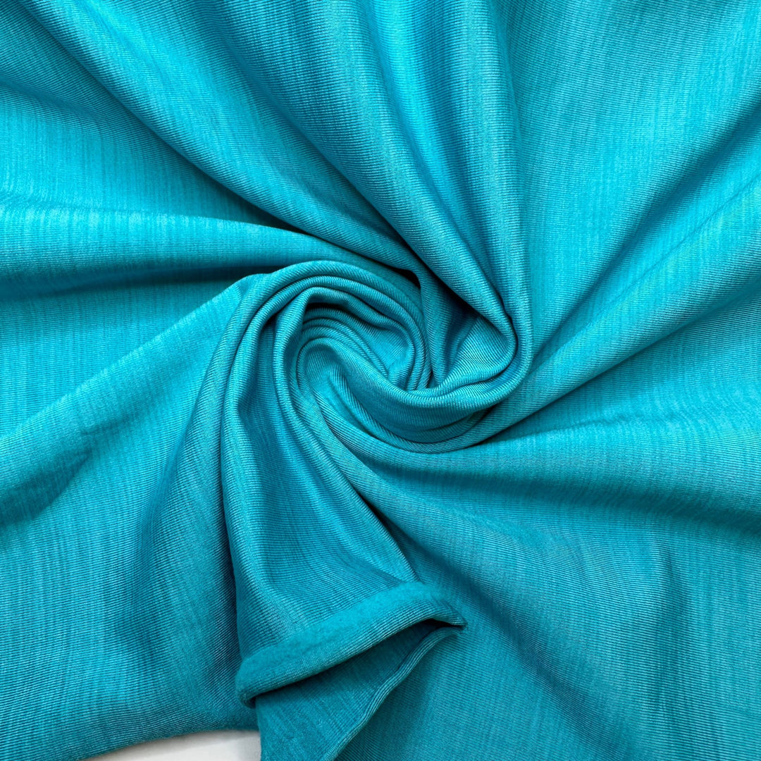 Big Glass Of Water - 1 Side Brushed Jersey Poly/Spandex Knit - Aqua - Bundles - True Deadstock fabric Fabric by private - Sustainable Textile | FABCYCLE