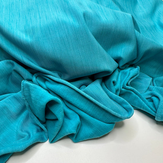 Big Glass Of Water - 1 Side Brushed Jersey Poly/Spandex Knit - Aqua - Bundles - True Deadstock fabric Fabric by private - Sustainable Textile | FABCYCLE