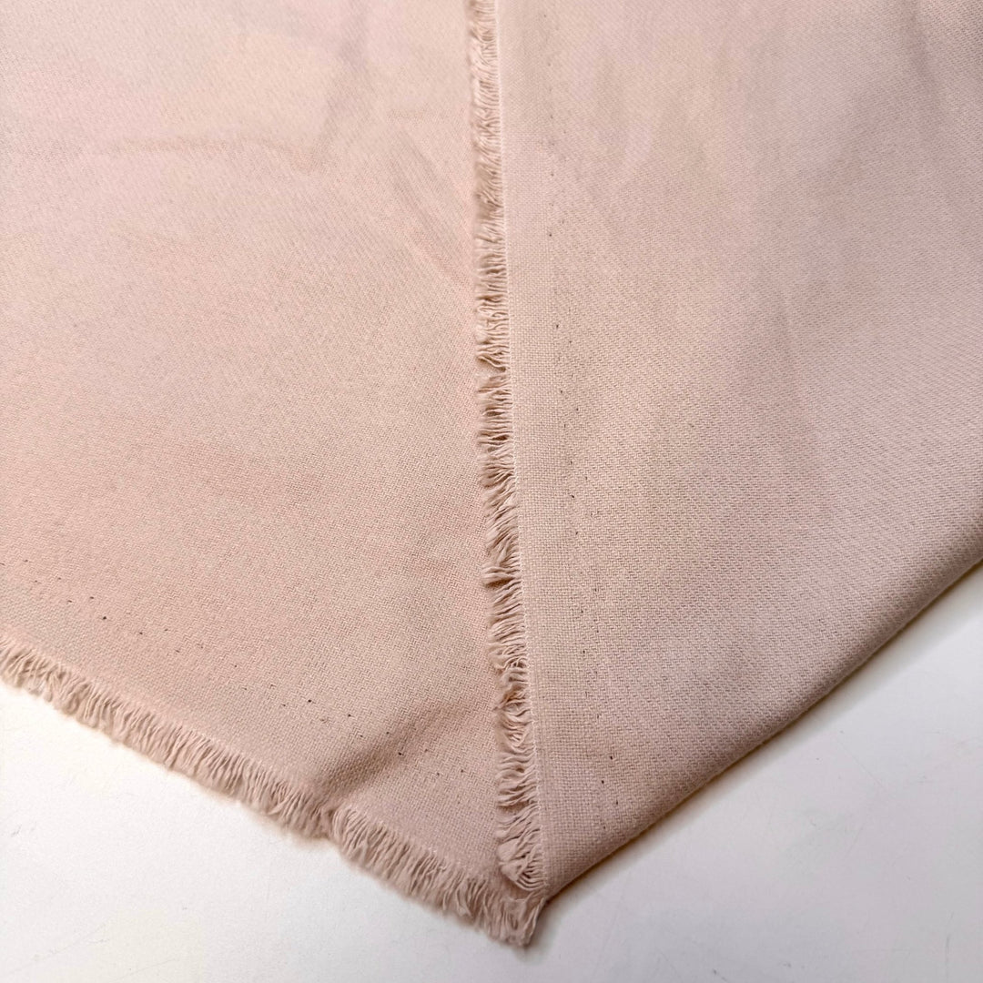 Big Hug Sigh - Flannel Twill Cotton Woven - Light Beige - 1.25M Bundle - True Deadstock fabric Fabric by private - Sustainable Textile | FABCYCLE
