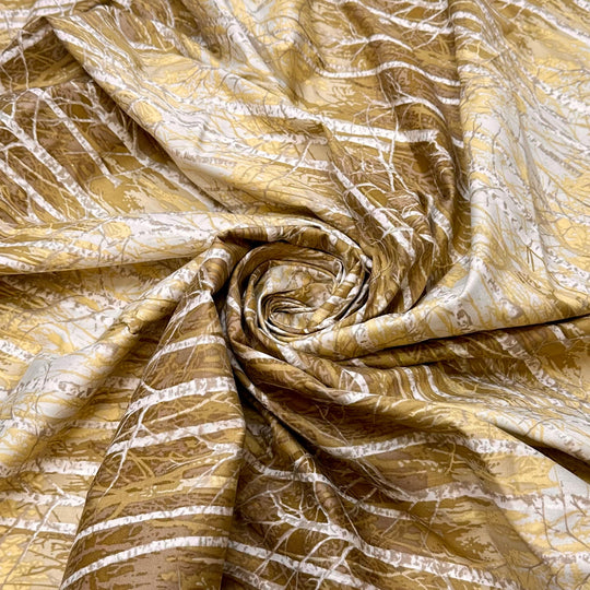 Birch Forests - Cotton Woven - Olive Multi Birch Trees - 0.95M Bundle - True Deadstock fabric Fabric by private - Sustainable Textile | FABCYCLE