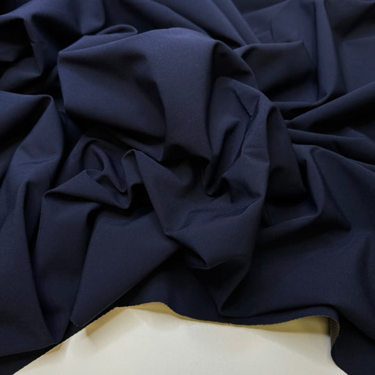 Birdseed In Your Pocket - Water Resistant Soft Shell Poly/Nylon Knit - Dark Navy/Grey - 1.2M Bundle - True Deadstock fabric Fabric by private - Sustainable Textile | FABCYCLE