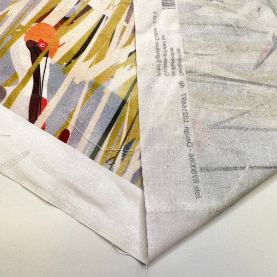 Birdwatching - Cotton Woven - Multi Herons - 1M Bundle - True Deadstock fabric Fabric by private - Sustainable Textile | FABCYCLE