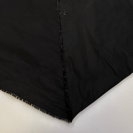 Black Capped Chickadees - Water Resistant Polyester Blend Woven - Black - 1.6M Bundle - True Deadstock fabric Fabric by private - Sustainable Textile | FABCYCLE