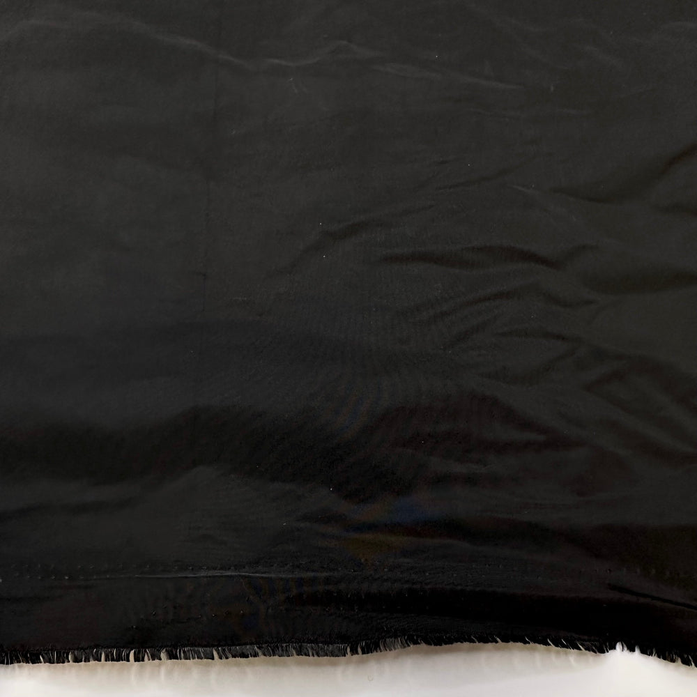 Black Capped Chickadees - Water Resistant Polyester Blend Woven - Black - 1.6M Bundle - True Deadstock fabric Fabric by private - Sustainable Textile | FABCYCLE