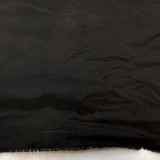 Black Capped Chickadees - Water Resistant Polyester Blend Woven - Black - 1.6M Bundle - True Deadstock fabric Fabric by private - Sustainable Textile | FABCYCLE