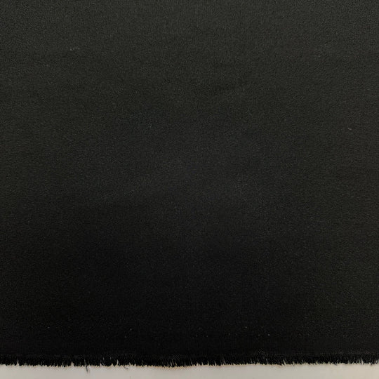 Black Cat - Crepe Polyester Blend Woven - Black - 1.7M Bundle - True Deadstock fabric Fabric by private - Sustainable Textile | FABCYCLE