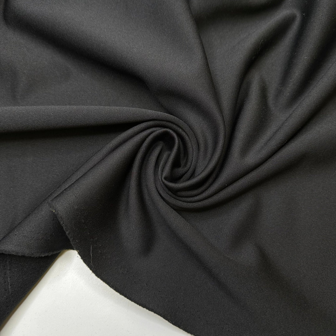 Black Cat Snuggles - Soft Shell Jersey Poly Knit - Black - Bundles - True Deadstock fabric Fabric by private - Sustainable Textile | FABCYCLE