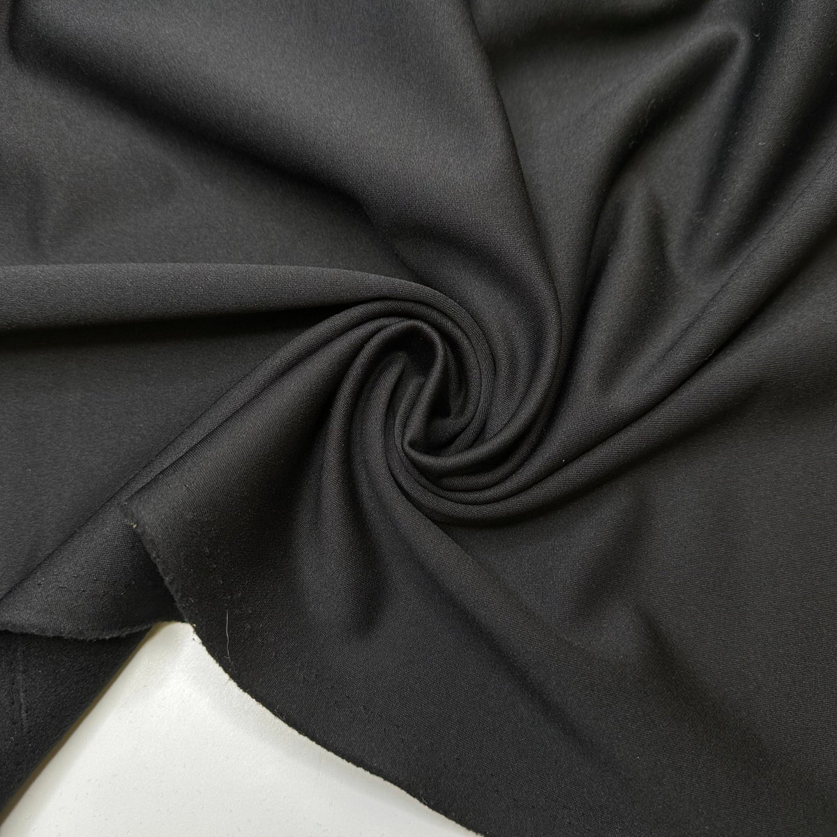 Black Cat Snuggles - Soft Shell Jersey Poly Knit - Black - Bundles - True Deadstock fabric Fabric by private - Sustainable Textile | FABCYCLE
