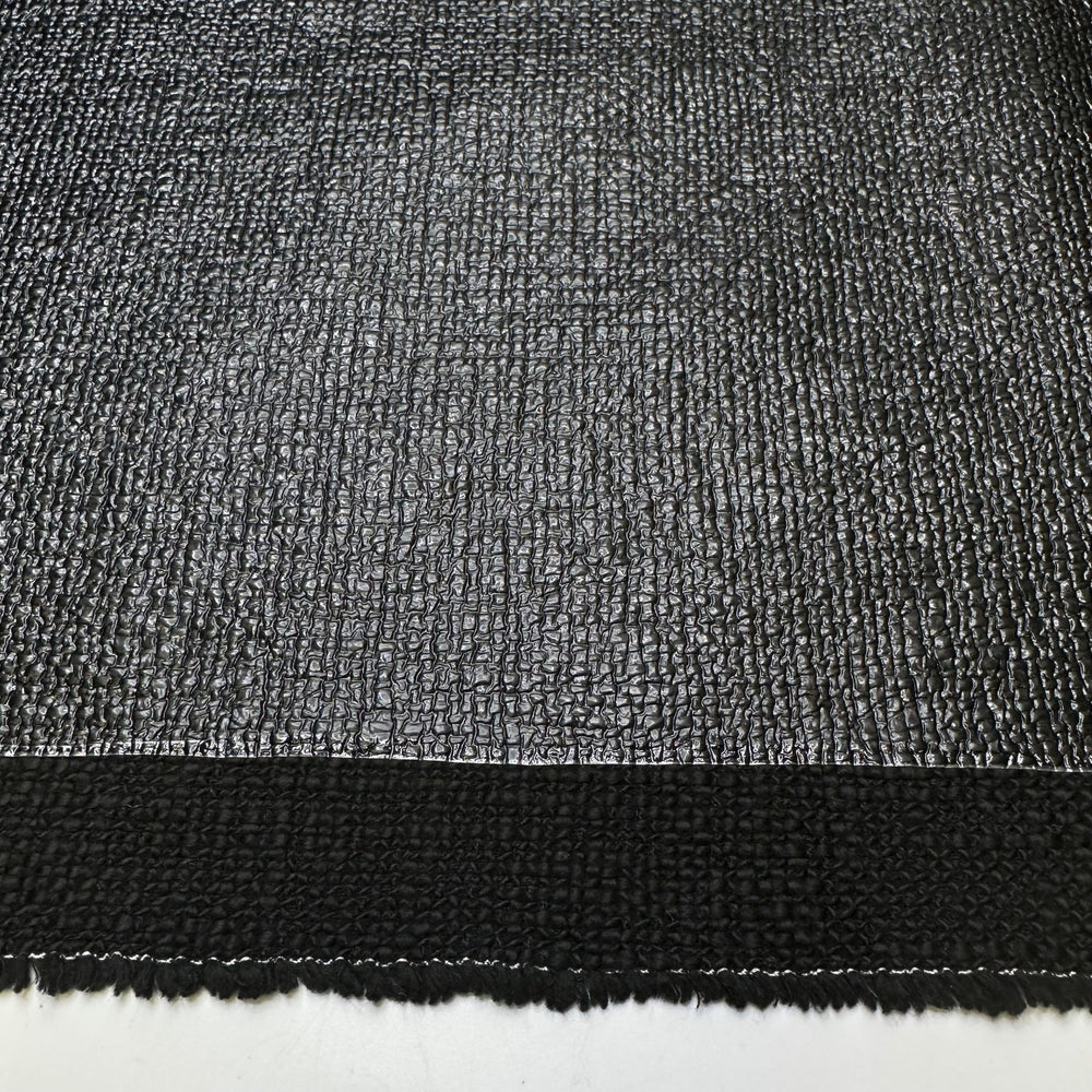 Black Ice - Waterproof Cotton/PU Woven - Black - 3M Bundle - True Deadstock fabric Fabric by private - Sustainable Textile | FABCYCLE