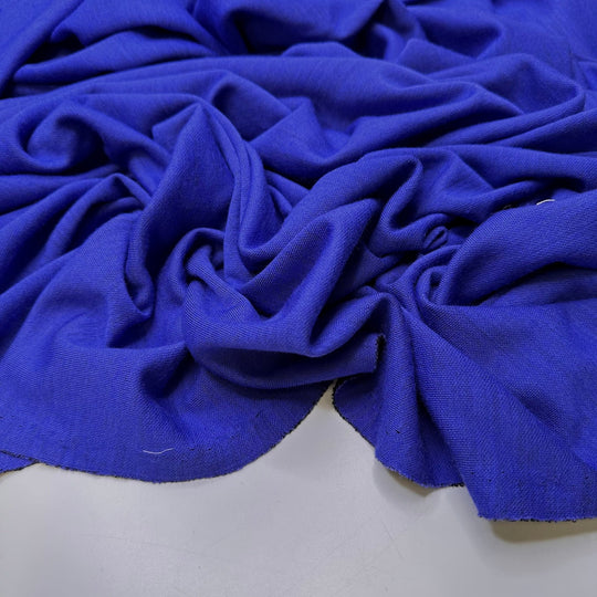 Black Light Reveal - Bonded Double Cloth Knit Wool Blend - Dark Black/Blue - 2M Bundle - True Deadstock fabric Fabric by private - Sustainable Textile | FABCYCLE