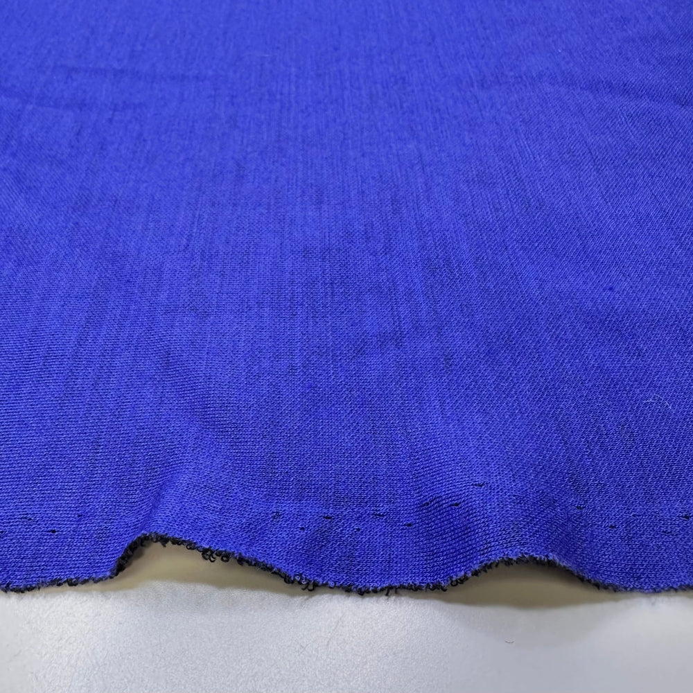 Black Light Reveal - Bonded Double Cloth Knit Wool Blend - Dark Black/Blue - 2M Bundle - True Deadstock fabric Fabric by private - Sustainable Textile | FABCYCLE