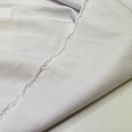 Blank - Jersey Bamboo Blend Knit - White - 0.85M Bundle - True Deadstock fabric Fabric by private - Sustainable Textile | FABCYCLE