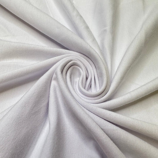 Blank - Jersey Bamboo Blend Knit - White - 0.85M Bundle - True Deadstock fabric Fabric by private - Sustainable Textile | FABCYCLE