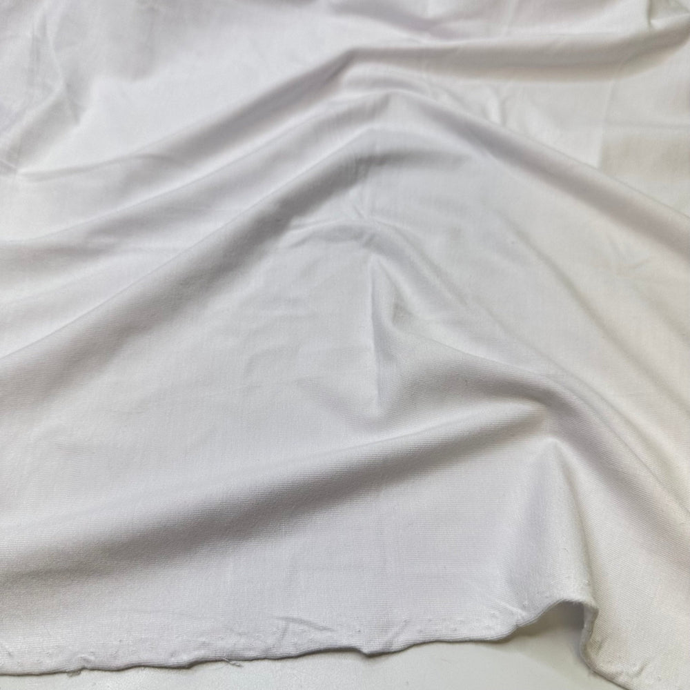 Blank - Jersey Bamboo Blend Knit - White - 0.85M Bundle - True Deadstock fabric Fabric by private - Sustainable Textile | FABCYCLE