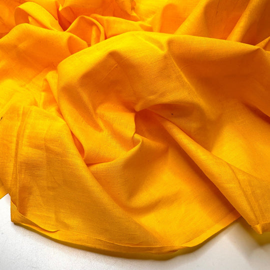 Blinding Sunlight - Cotton Blend Woven - Yellow - 0.95M Bundle - True Deadstock fabric Fabric by private - Sustainable Textile | FABCYCLE