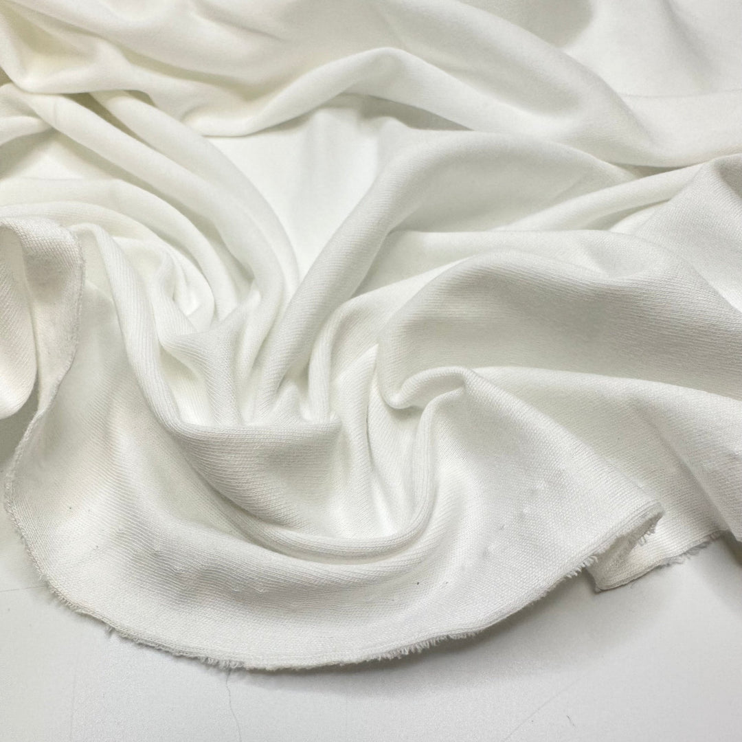 Blinding White - Jersey Cotton Blend Knit - White - 1.5M Bundle - True Deadstock fabric Fabric by private - Sustainable Textile | FABCYCLE