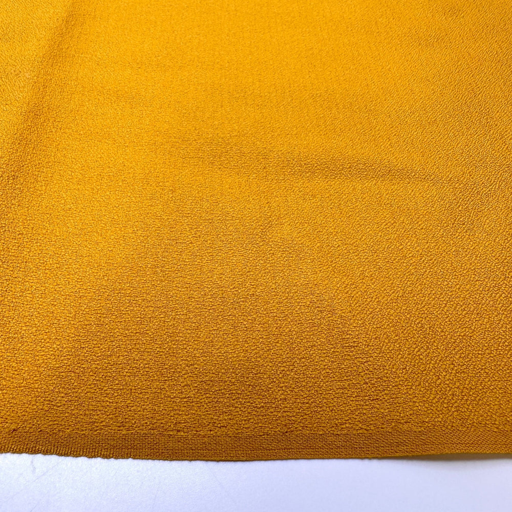 Blissful Beach Warmth - Vintage Acrylic Woven - Dark Mustard Yellow - 2.2M Bundle - True Deadstock fabric Fabric by private - Sustainable Textile | FABCYCLE