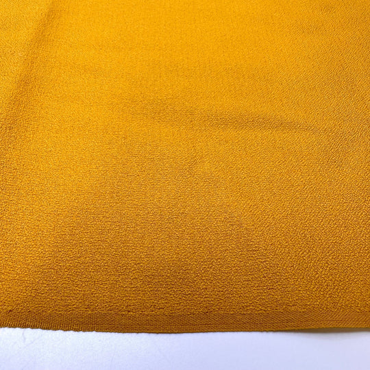 Blissful Beach Warmth - Vintage Acrylic Woven - Dark Mustard Yellow - 2.2M Bundle - True Deadstock fabric Fabric by private - Sustainable Textile | FABCYCLE
