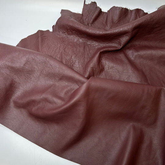 Blood Rain - Leather Woven - Brown - 1M Bundle - True Deadstock fabric Fabric by private - Sustainable Textile | FABCYCLE