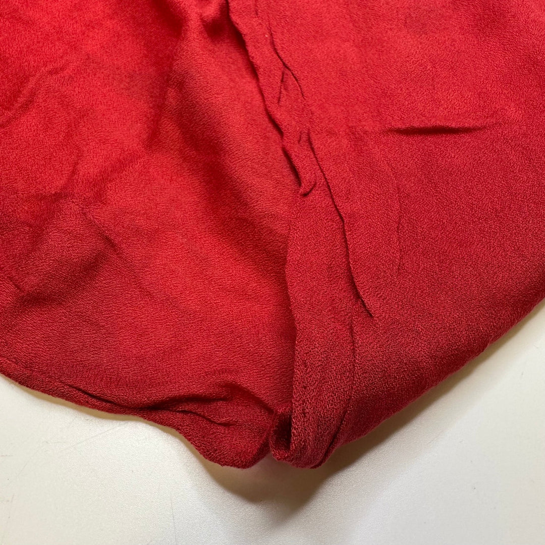 Bloody Mary On Tap - Crepe Gauze Cotton Woven - Rust Red - 3.2M Bundle - True Deadstock fabric Fabric by private - Sustainable Textile | FABCYCLE