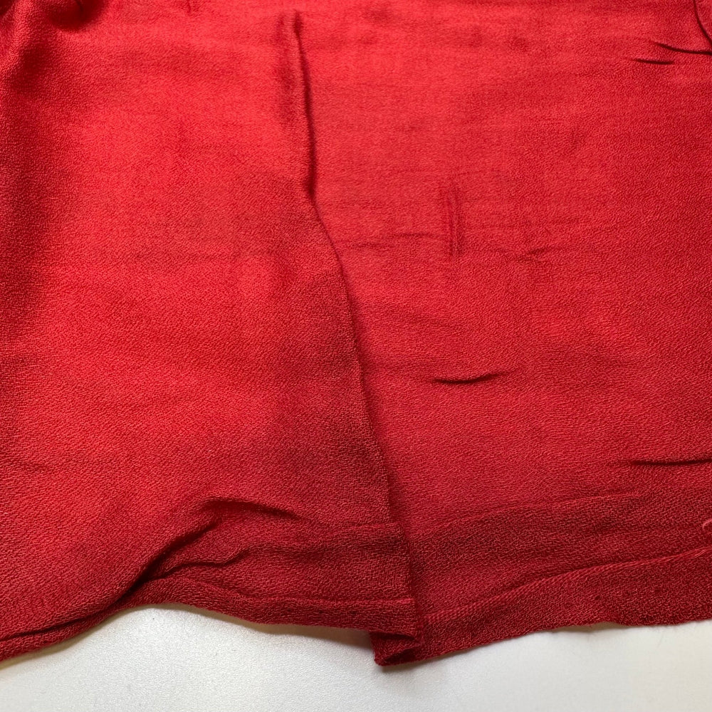 Bloody Mary On Tap - Crepe Gauze Cotton Woven - Rust Red - 3.2M Bundle - True Deadstock fabric Fabric by private - Sustainable Textile | FABCYCLE