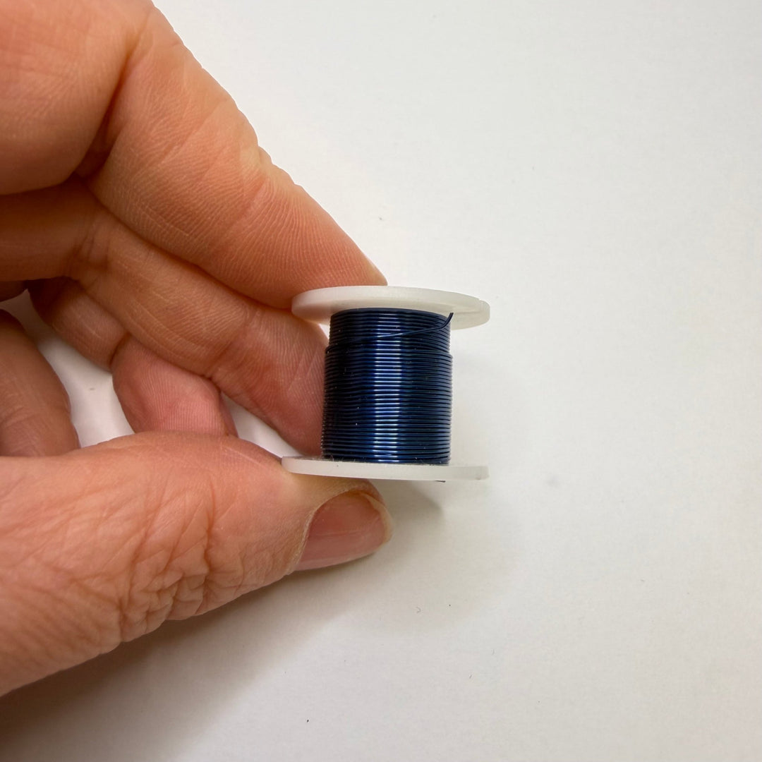 Blue Beading Wire Beads - Dark Blue - Individual - True Deadstock supplies Fabric by private - Sustainable Textile | FABCYCLE