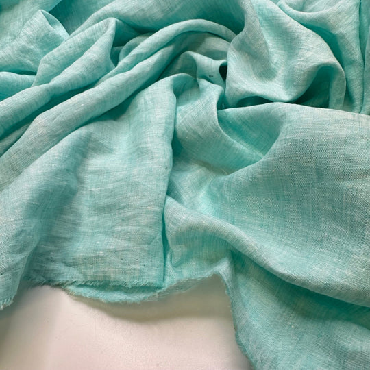 Blue Raspberry - Linen Blend Woven - Light Blue - 1.75M Bundle - True Deadstock fabric Fabric by private - Sustainable Textile | FABCYCLE