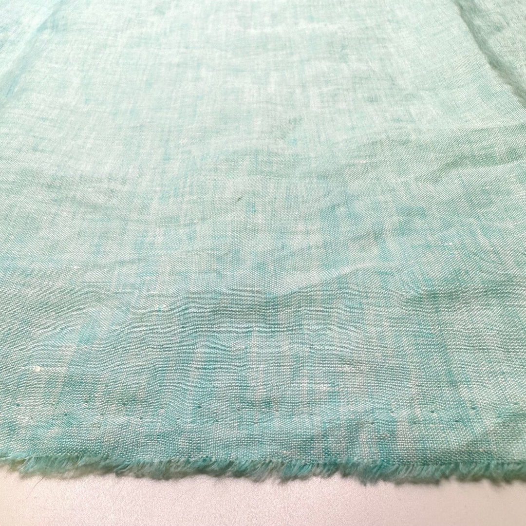 Blue Raspberry - Linen Blend Woven - Light Blue - 1.75M Bundle - True Deadstock fabric Fabric by private - Sustainable Textile | FABCYCLE
