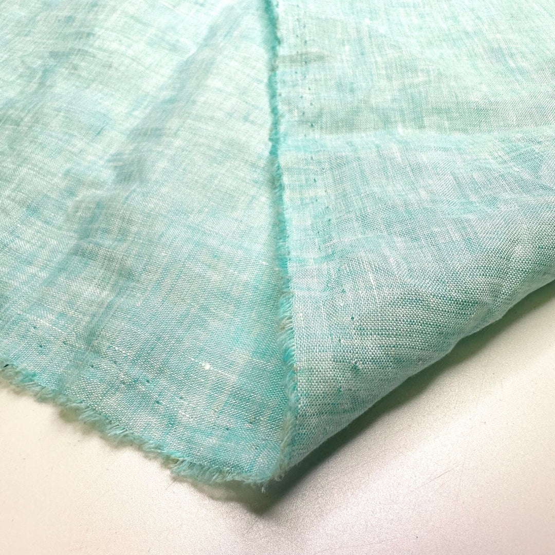 Blue Raspberry - Linen Blend Woven - Light Blue - 1.75M Bundle - True Deadstock fabric Fabric by private - Sustainable Textile | FABCYCLE