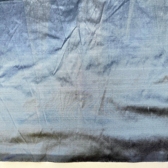Blueberry Tanzanite - Dupioni Silk Woven - Blue - 1.1M Bundle - True Deadstock fabric Fabric by private - Sustainable Textile | FABCYCLE