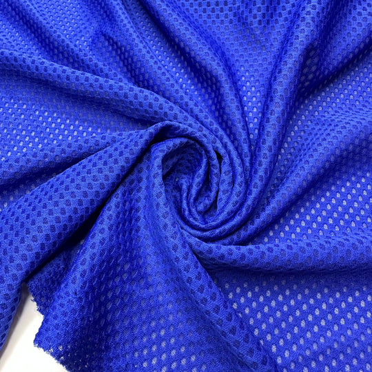 Blues In D - Sport Mesh Polyester Blend Knit - Blue - 3.5M Bundle - True Deadstock fabric Fabric by private - Sustainable Textile | FABCYCLE