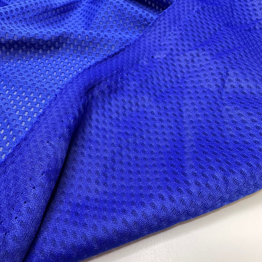 Blues In D - Sport Mesh Polyester Blend Knit - Blue - 3.5M Bundle - True Deadstock fabric Fabric by private - Sustainable Textile | FABCYCLE