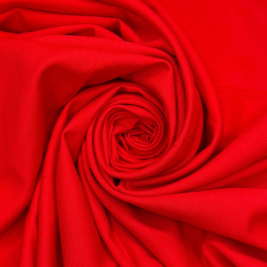 Boat For Sail - Twill Weave Wool Woven - Red - 3.15M Bundle - True Deadstock fabric Fabric by private - Sustainable Textile | FABCYCLE