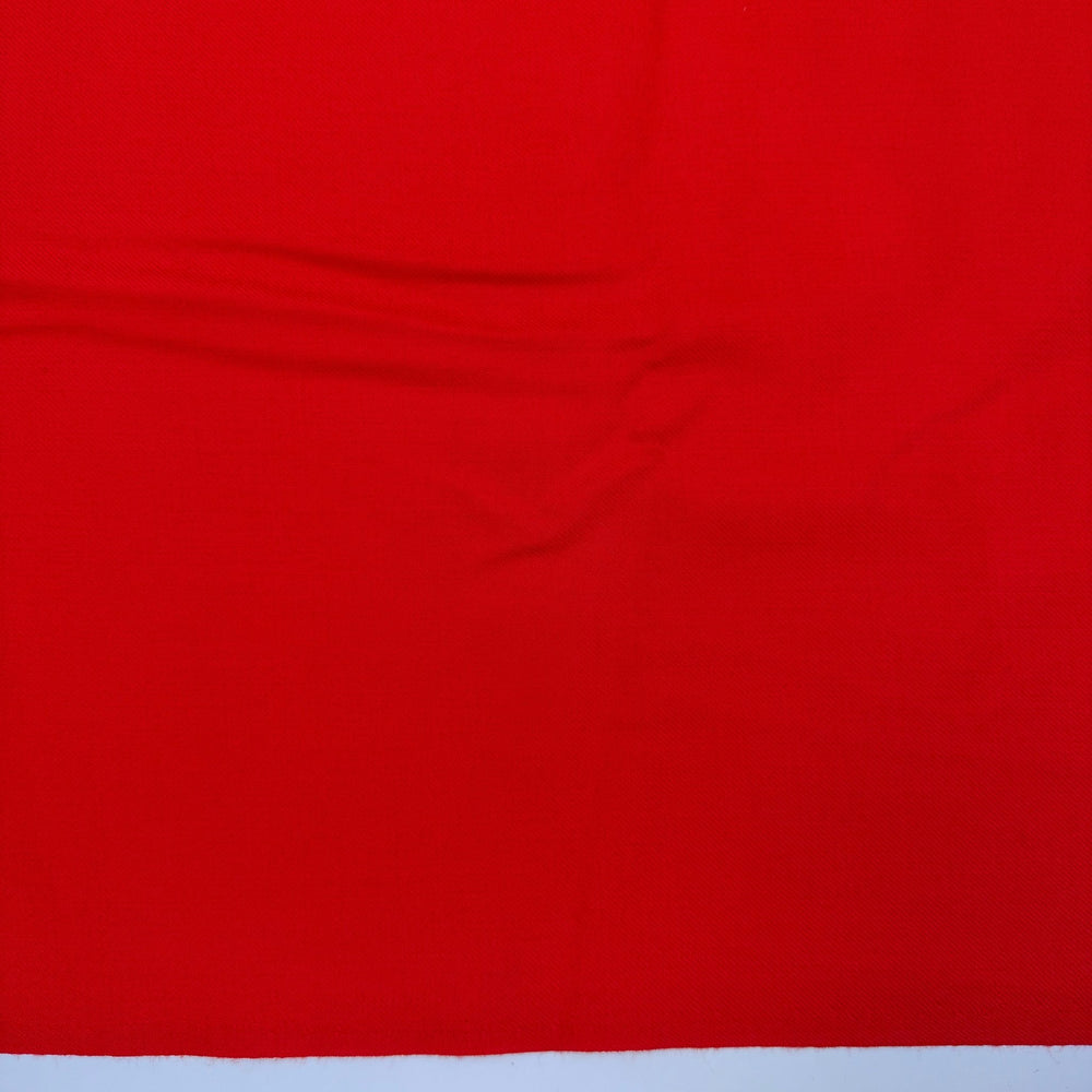 Boat For Sail - Twill Weave Wool Woven - Red - 3.15M Bundle - True Deadstock fabric Fabric by private - Sustainable Textile | FABCYCLE