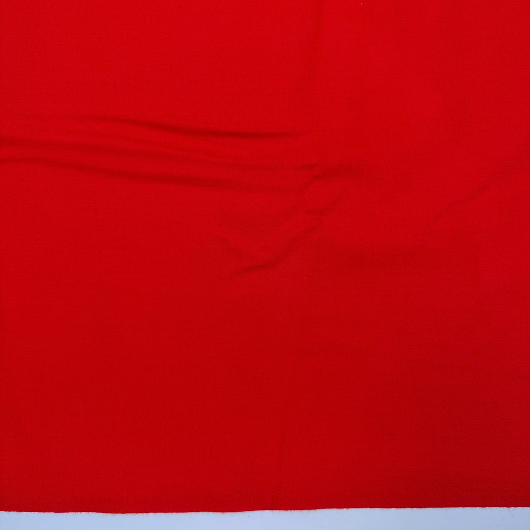 Boat For Sail - Twill Weave Wool Woven - Red - 3.15M Bundle - True Deadstock fabric Fabric by private - Sustainable Textile | FABCYCLE