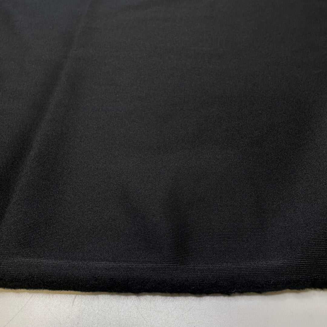 Body Double Workout - Jersey Fleece Poly/Spandex Knit - Black - Bundles - True Deadstock fabric Fabric by private - Sustainable Textile | FABCYCLE