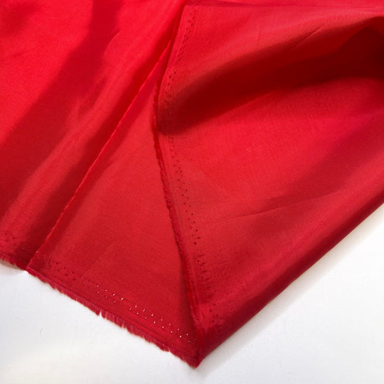 Bold Colours - Polyester Blend Woven - Red - 2M Bundle - True Deadstock fabric Fabric by private - Sustainable Textile | FABCYCLE