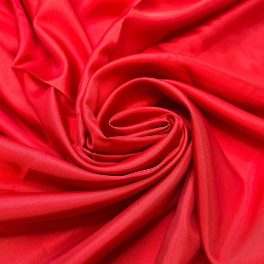 Bold Colours - Polyester Blend Woven - Red - 2M Bundle - True Deadstock fabric Fabric by private - Sustainable Textile | FABCYCLE