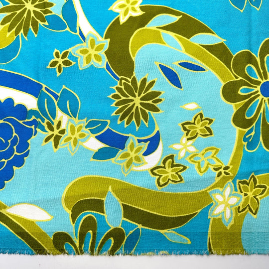 Bold Designers - Cotton/Spandex Woven - Blue Multi Floral - 1.75M Bundle - True Deadstock fabric Fabric by private - Sustainable Textile | FABCYCLE