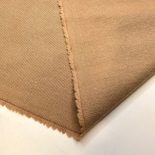 Booking Time Off Work - Twill Weave Wool Woven - Light Beige - 2.9M Bundle - True Deadstock fabric Fabric by private - Sustainable Textile | FABCYCLE