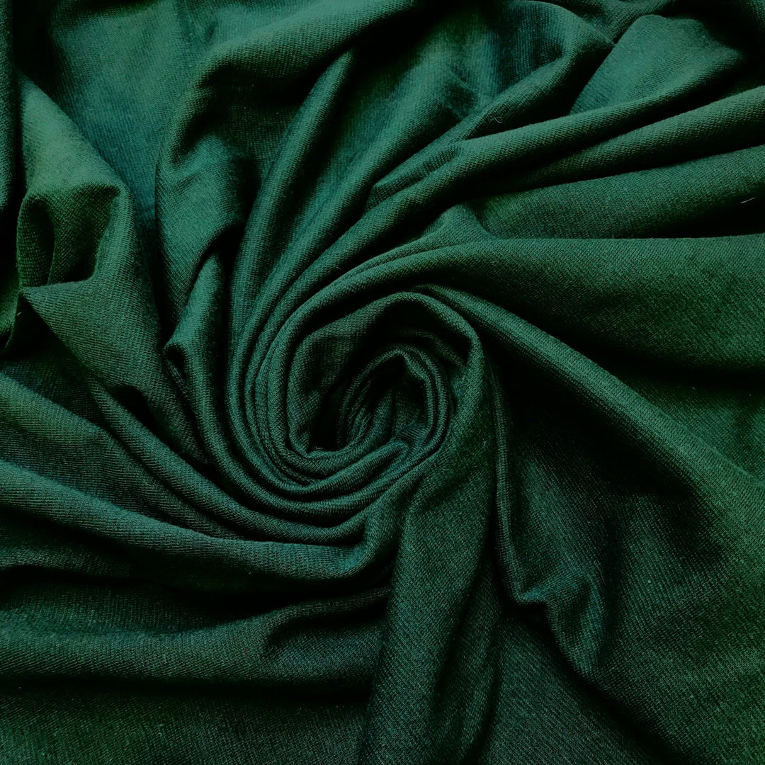 Boombox - Rib Knit Natural Blend Knit - Dark Green - 0.9M Bundle - True Deadstock fabric Fabric by private - Sustainable Textile | FABCYCLE