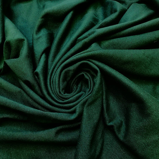 Boombox - Rib Knit Natural Blend Knit - Dark Green - 0.9M Bundle - True Deadstock fabric Fabric by private - Sustainable Textile | FABCYCLE