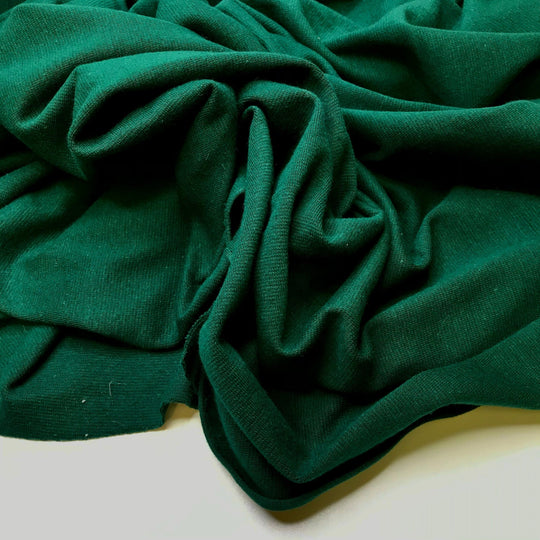 Boombox - Rib Knit Natural Blend Knit - Dark Green - 0.9M Bundle - True Deadstock fabric Fabric by private - Sustainable Textile | FABCYCLE
