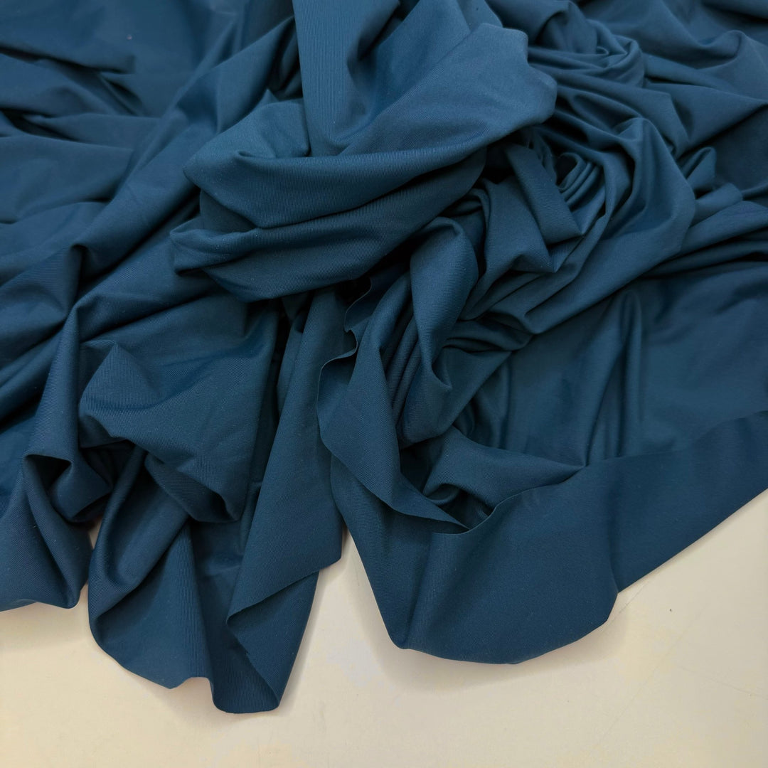 Bottom Of The Ocean - Jersey Poly/Spandex Knit - Dark Teal - 1M Bundle - True Deadstock fabric Fabric by private - Sustainable Textile | FABCYCLE