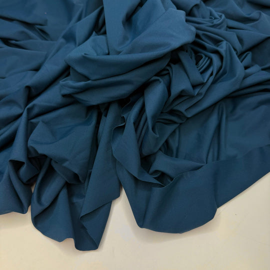 Bottom Of The Ocean - Jersey Poly/Spandex Knit - Dark Teal - 1M Bundle - True Deadstock fabric Fabric by private - Sustainable Textile | FABCYCLE