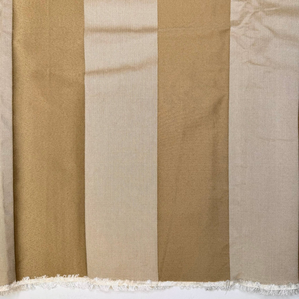 Bougie Beige - Jacquard Cotton Blend Woven - Beige Stripes - 4M Bundle - True Deadstock fabric Fabric by private - Sustainable Textile | FABCYCLE