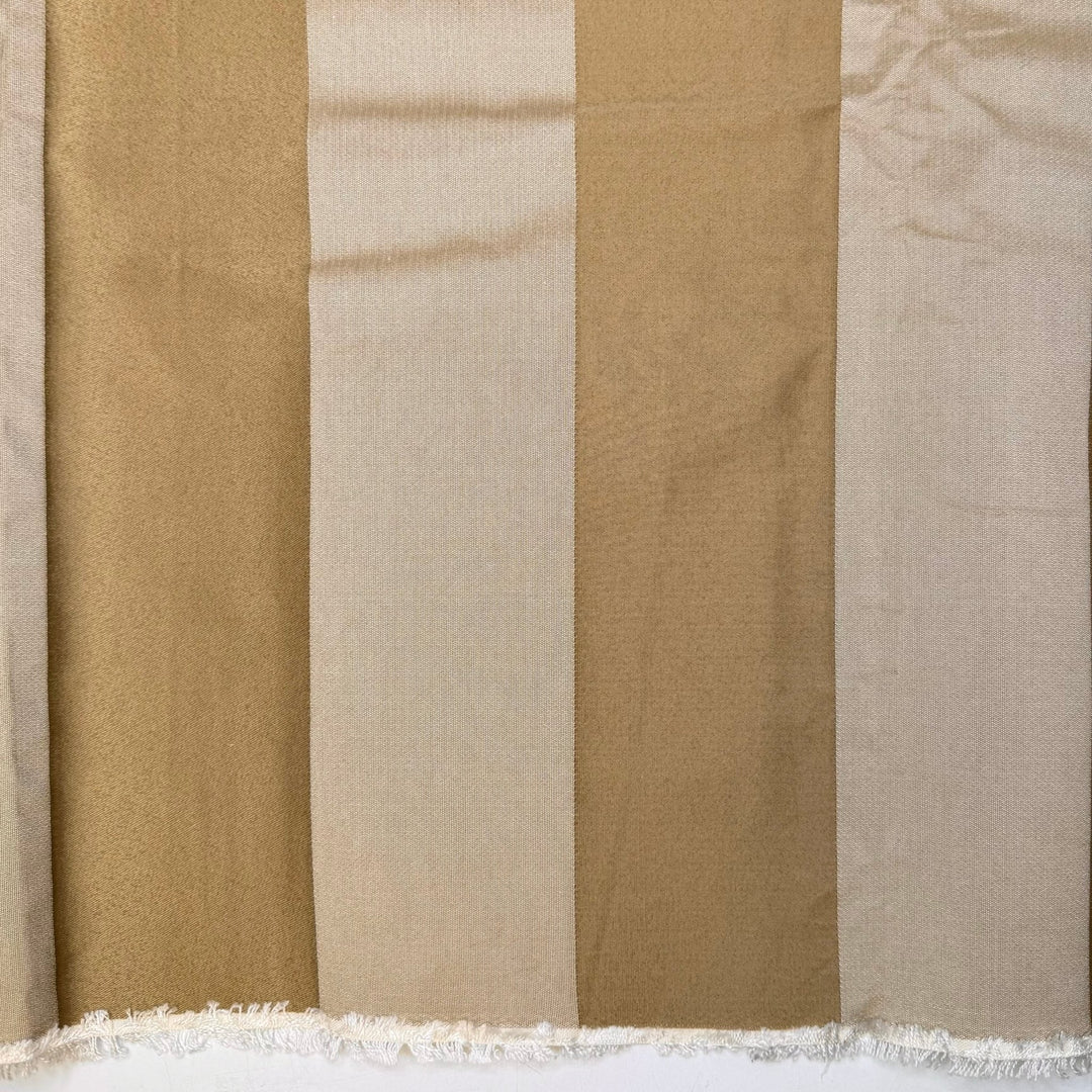 Bougie Beige - Jacquard Cotton Blend Woven - Beige Stripes - 4M Bundle - True Deadstock fabric Fabric by private - Sustainable Textile | FABCYCLE